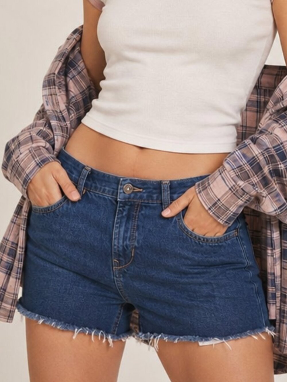 Old navy The diva cut off denim shorts 90's Y2K Casual size 16